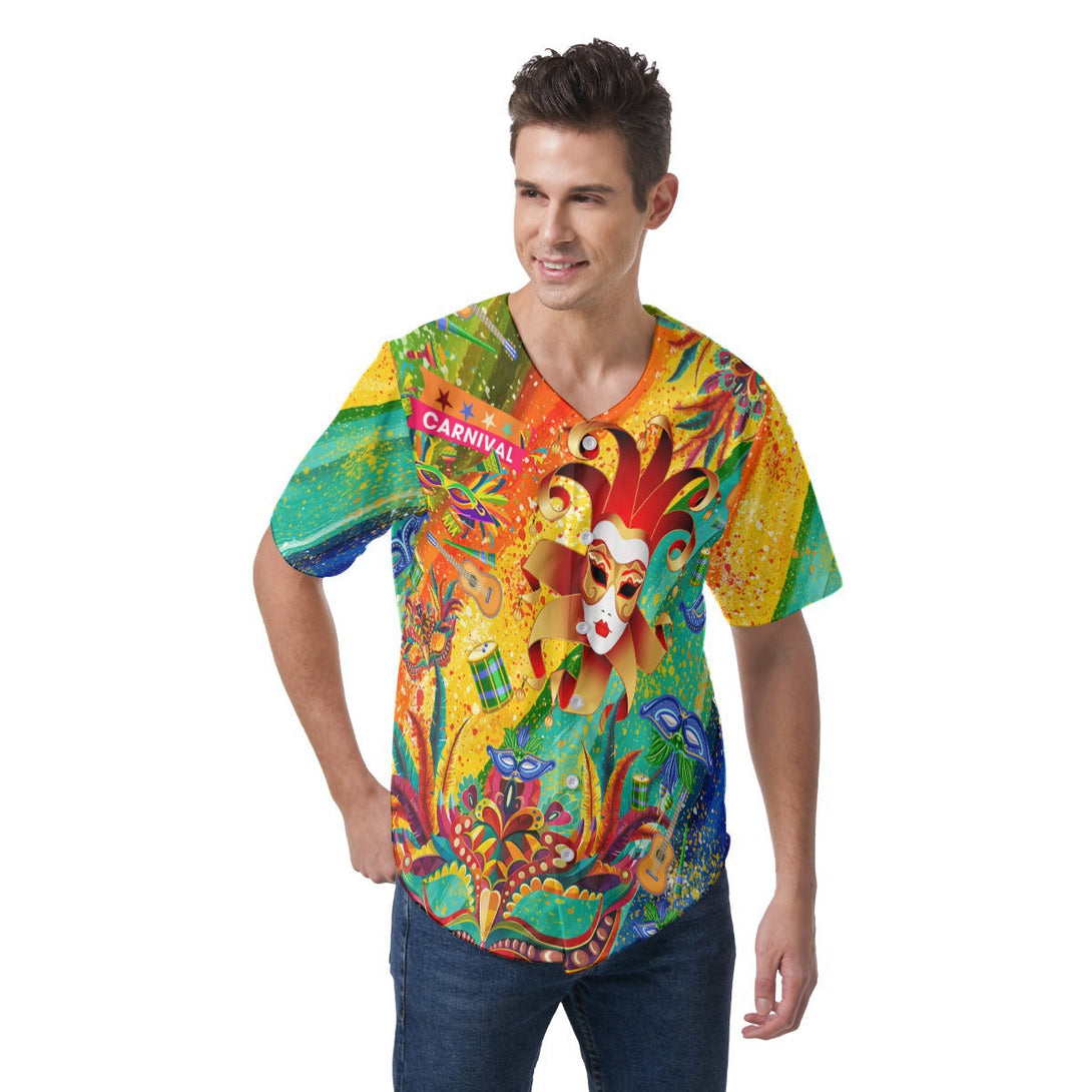 Carnival Mardi Gras Aloha Baseball Jersey For Men & Women