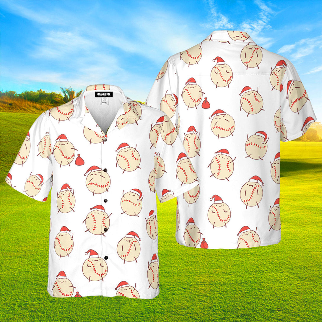 Christmas Baseball Hawaiian Shirt For Men & Women