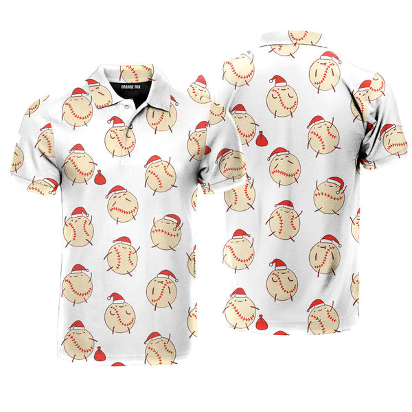 Christmas Baseball Polo Shirt For Men