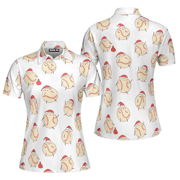 Christmas Baseball Polo Shirt For Women