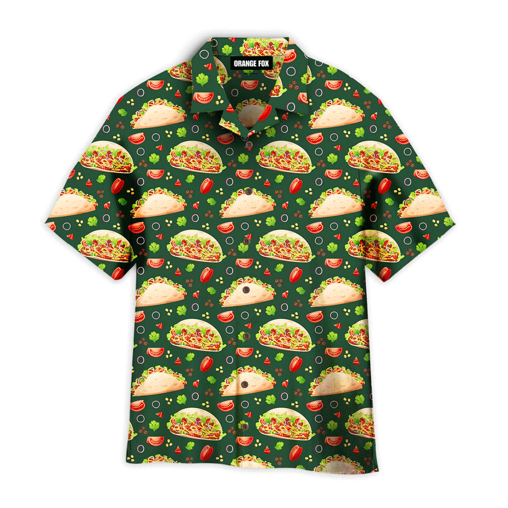 Cinco De Mayo Mexican Tacos Mexico Food Dark Green Hawaiian Shirt For Men And Women WH1166
