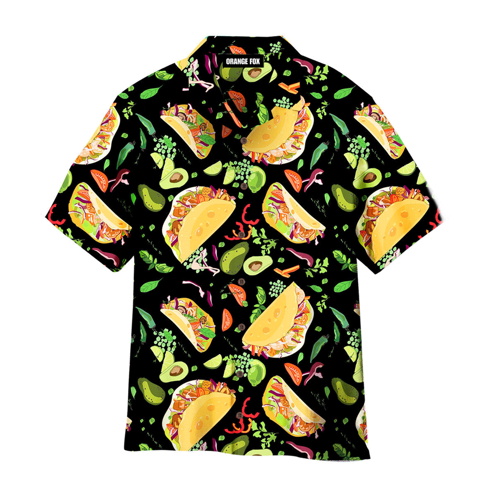Cinco De Mayo Tacos Mexican Traditional Food Avocado Black Hawaiian Shirt For Men And Women WH1169