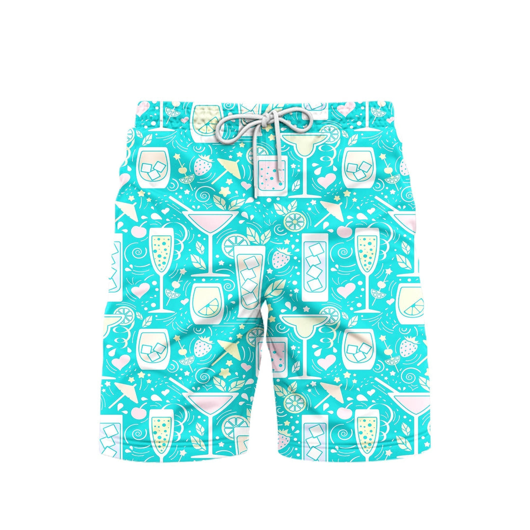 Cocktails Hello Summer Beach Shorts For Men