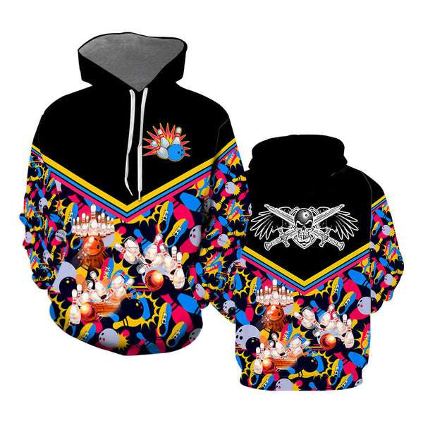 Colorful Bowling Hoodie For Men & Women