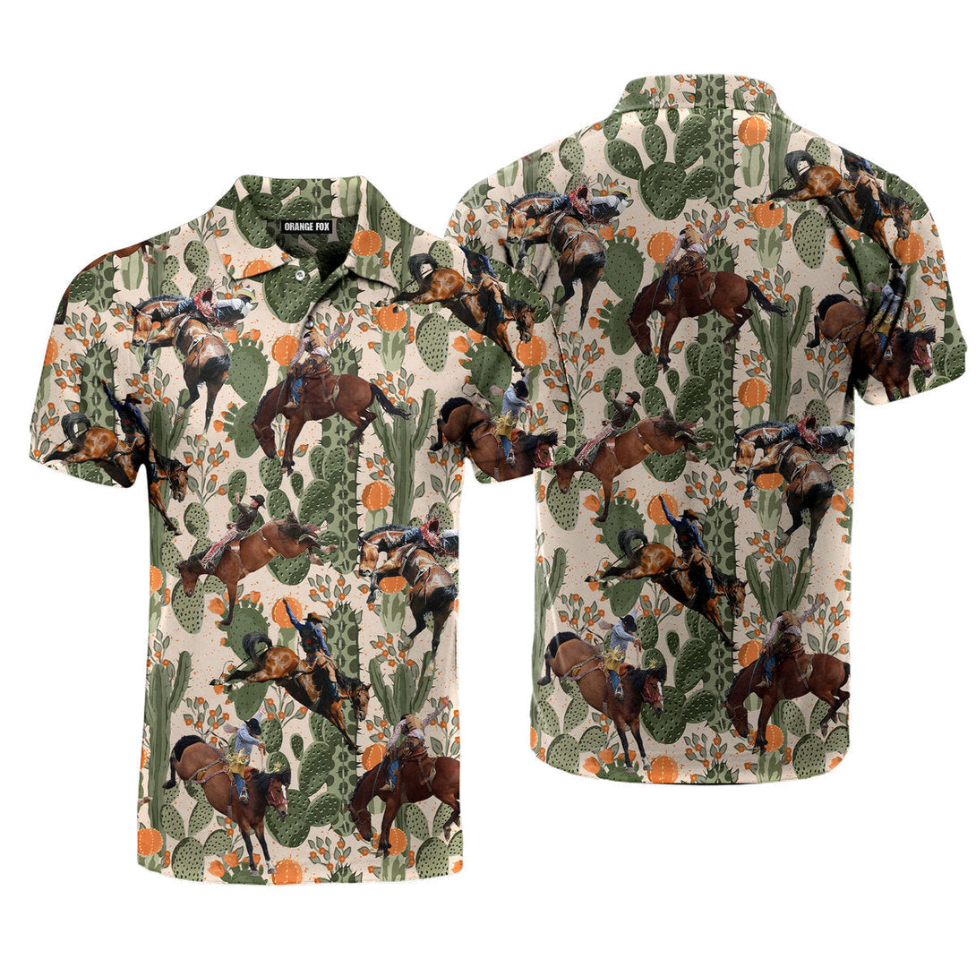 Cowboy Cowgirl - Gift For Cowboys Cowgirls - Horse Riding Vintage Polo Shirt For Men