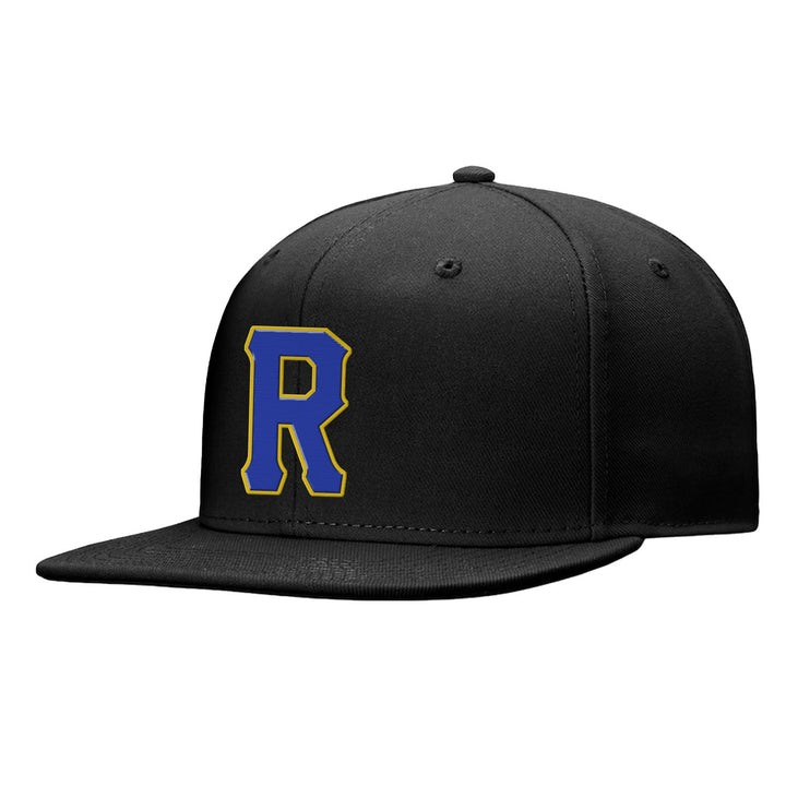 Custom Black Blue And Yellow Snapback Hat