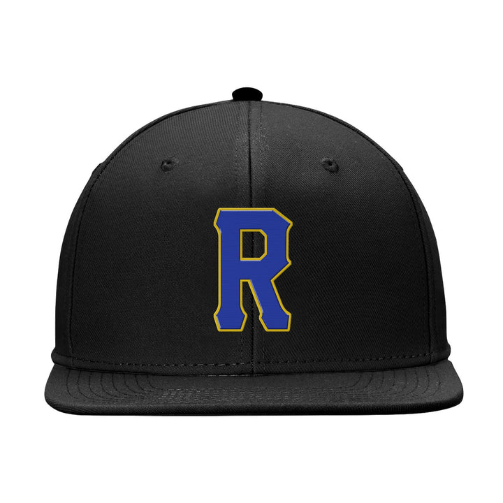 Custom Black Blue And Yellow Snapback Hat