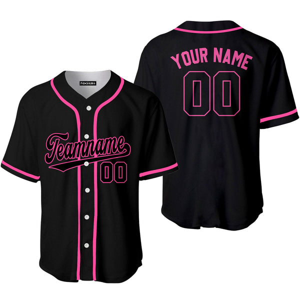 Custom Black Pink Custom Baseball Jerseys For Men & Women