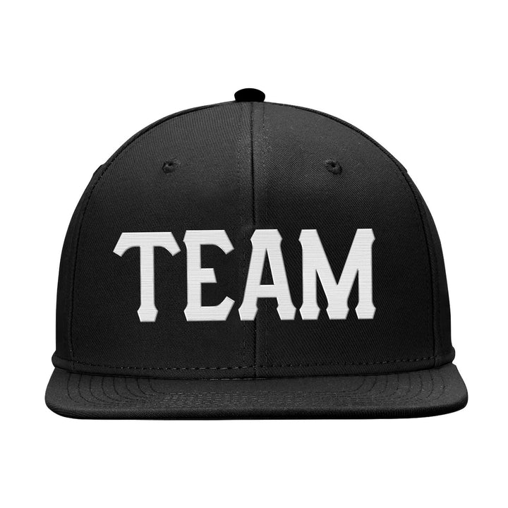 Custom Black White Snapback Hat