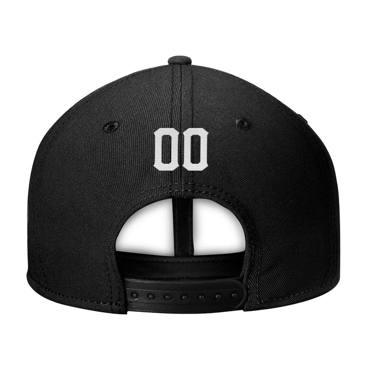 Custom Black White Snapback Hat