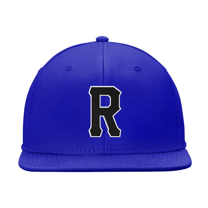 Custom Blue Black And White Snapback Hat