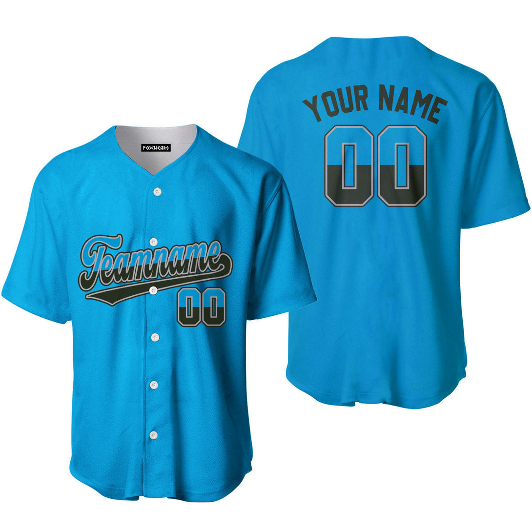 Custom Blue Black Fade Custom Baseball Jerseys For Men & Women