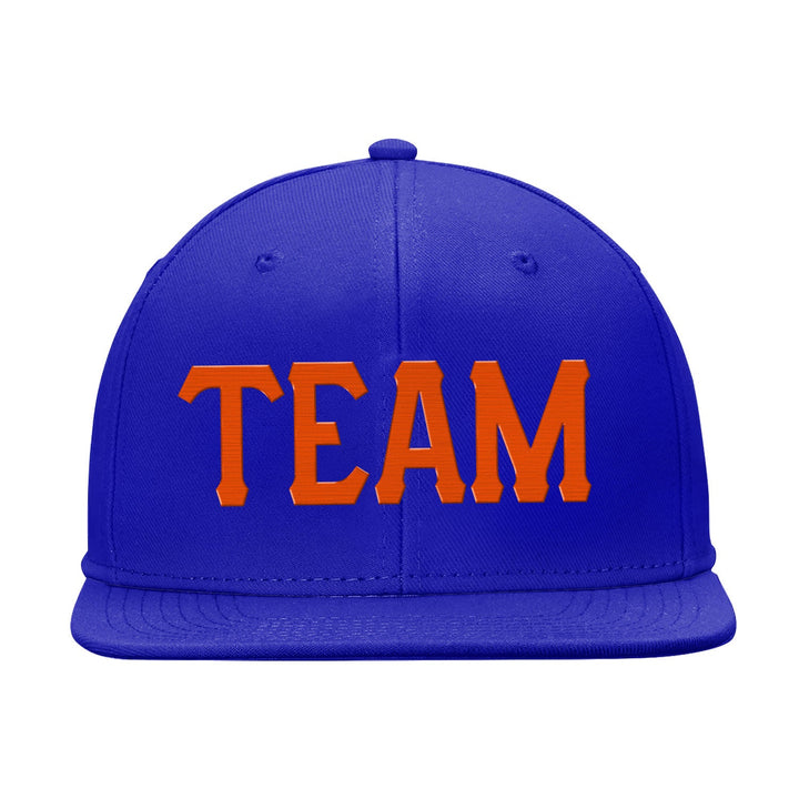 Custom Blue Orange Snapback Hat