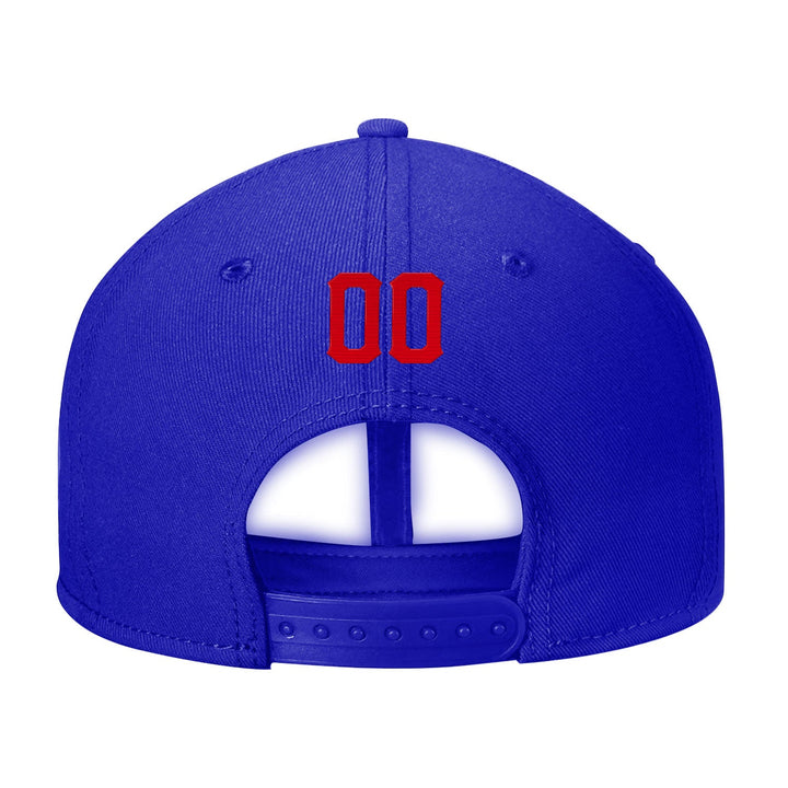 Custom Blue Red And White Snapback Hat