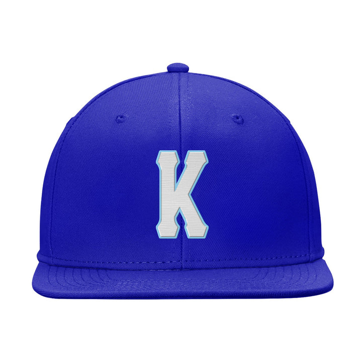 Custom Blue White And Light Blue Snapback Hat