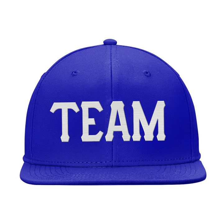 Custom Blue White Snapback Hat