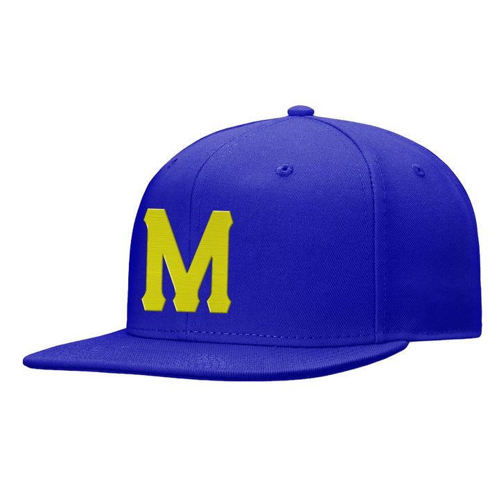 Custom Blue Yellow Snapback Hat