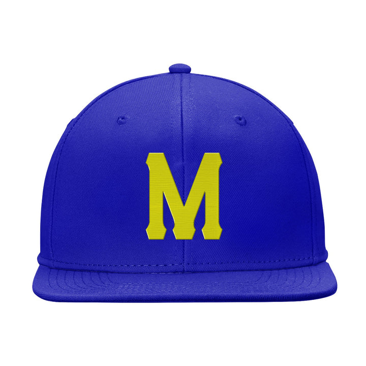 Custom Blue Yellow Snapback Hat