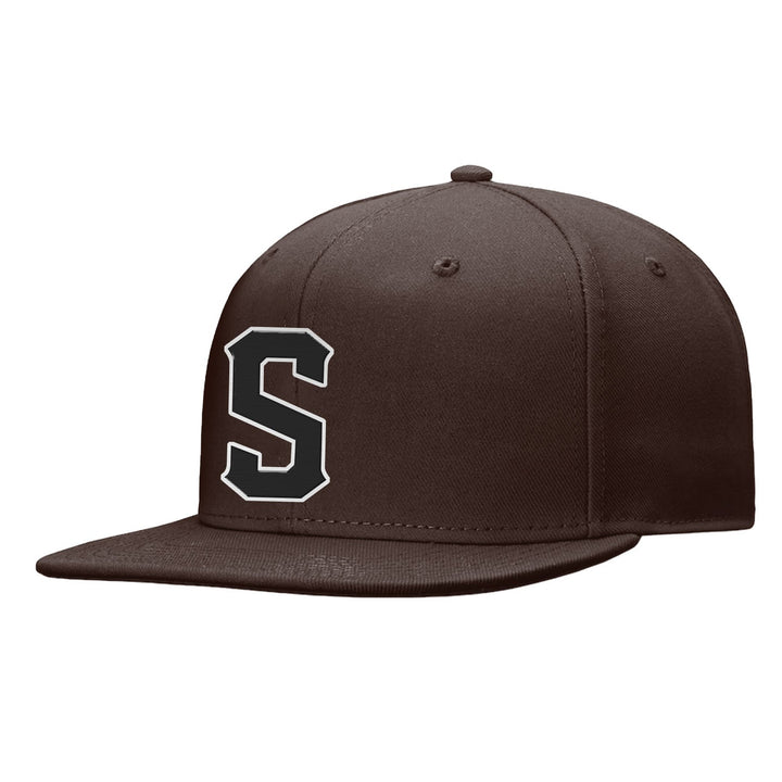 Custom Brown Black And White Snapback Hat