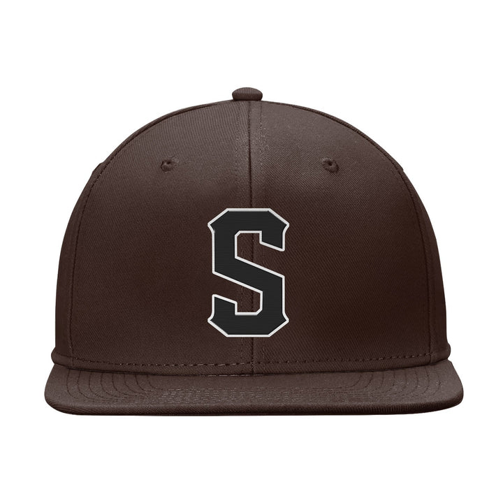 Custom Brown Black And White Snapback Hat