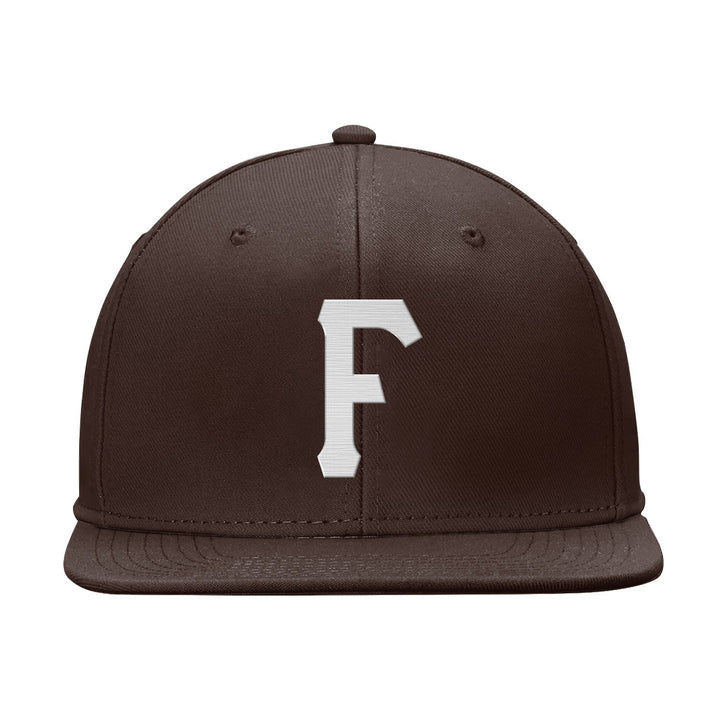 Custom Brown White Snapback Hat