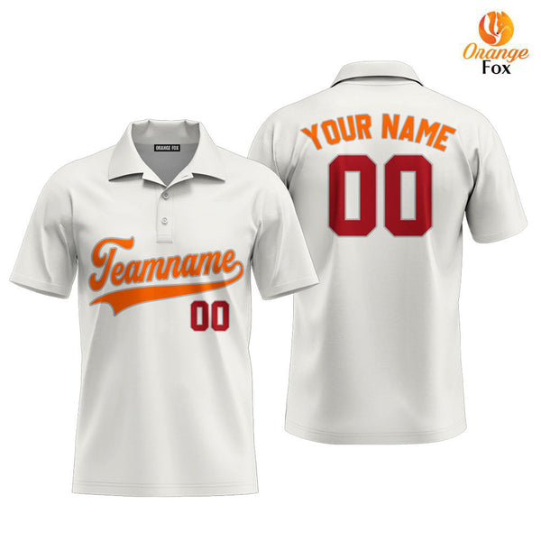 Custom Cream Red Navy Blue Grey Custom Polo Shirt For Men
