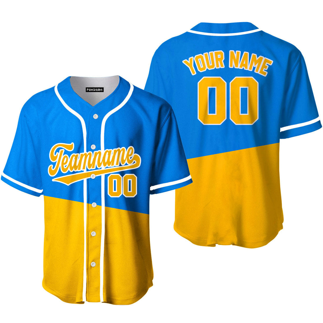 Custom Gold And White Custom Baseball Jerseys For Men & Women