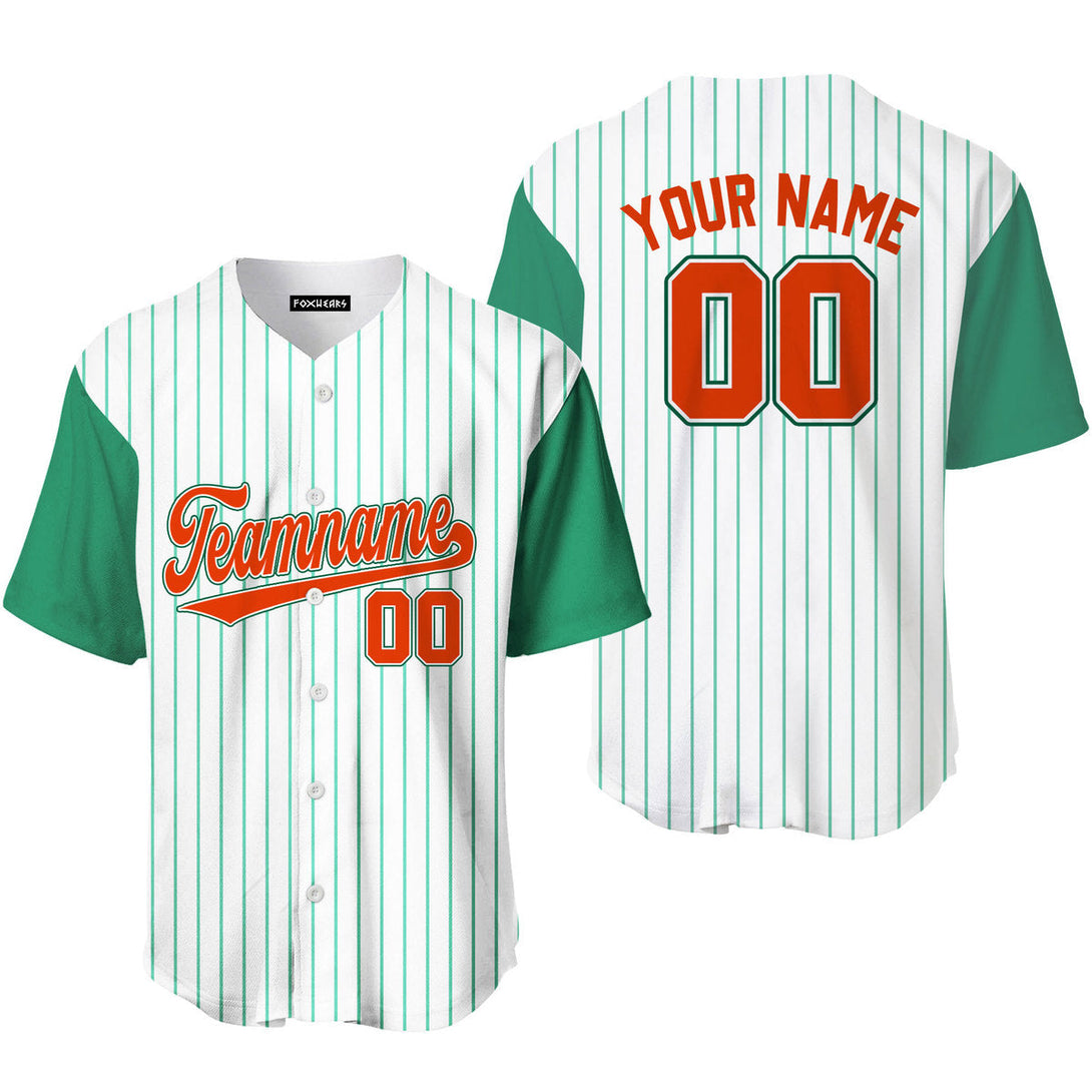 Custom Green White Raglan Red Green Baseball Jerseys For Men & Women