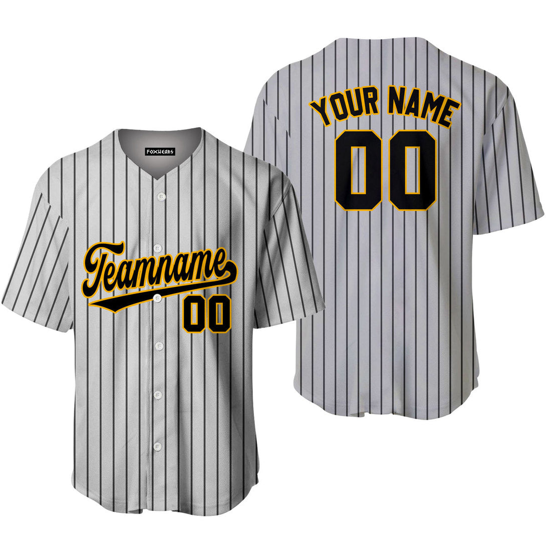 Custom Grey Royal Blue Pinstripe Crimson Baseball Jerseys For Men & Women