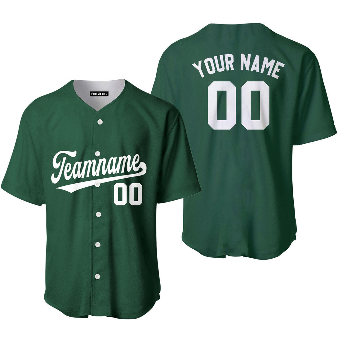 Custom Kelly Green White Custom Baseball Jerseys For Men & Women