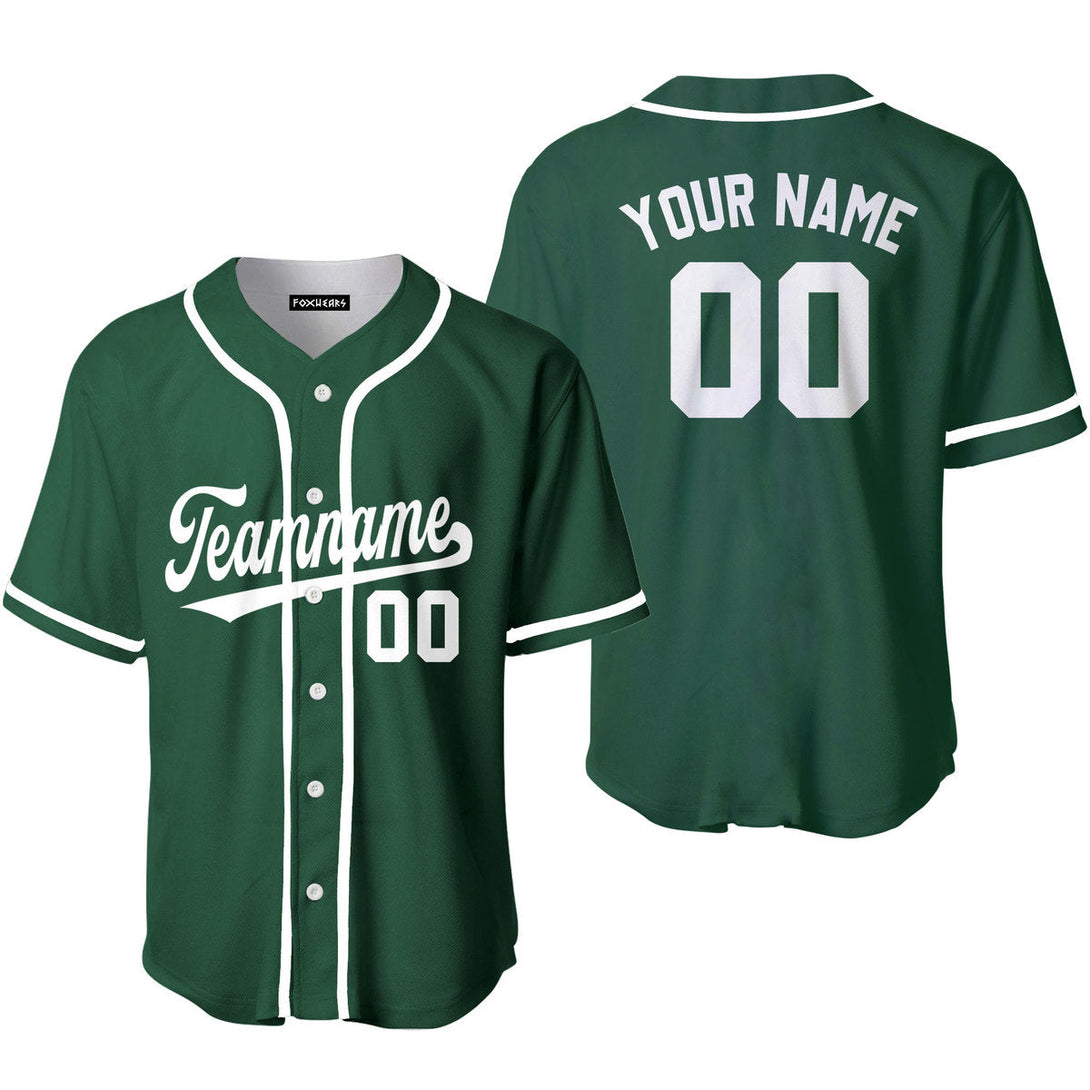 Custom Kelly Green White Custom Baseball Jerseys For Men & Women