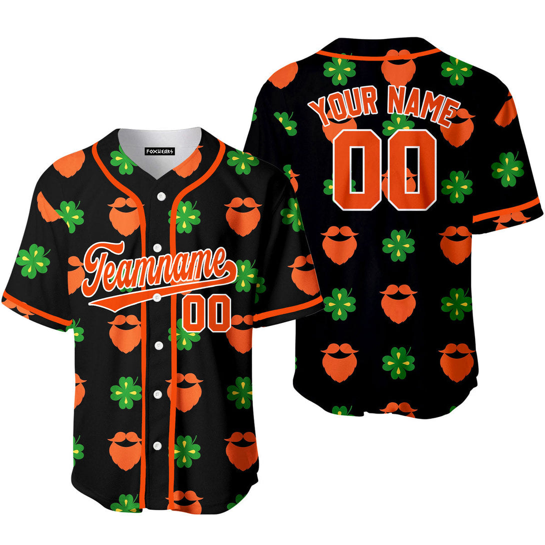 Custom Patricks Beards Green Orange White Baseball Jerseys For Men & Women