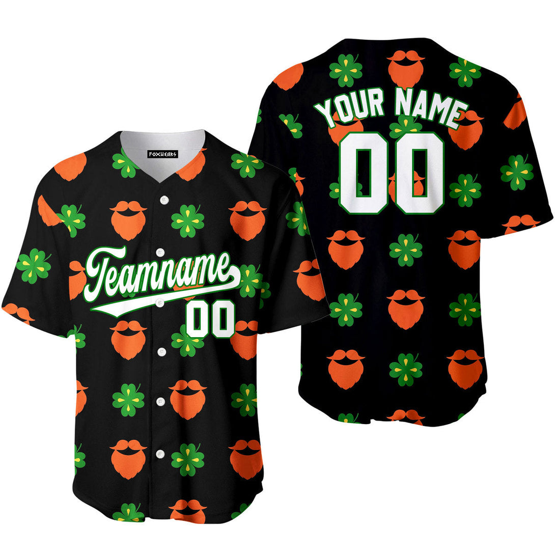 Custom Patricks Beards White Green Baseball Jerseys For Men & Women