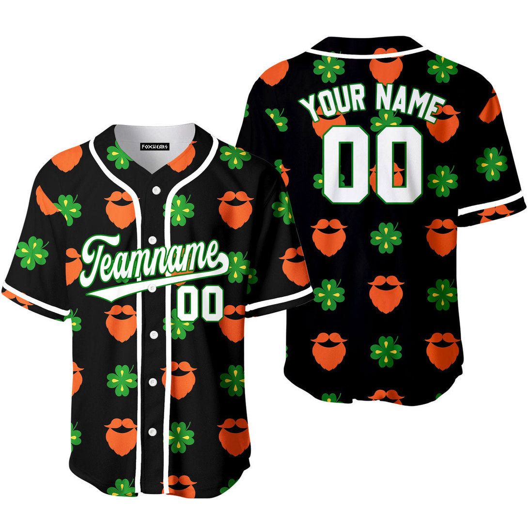 Custom Patricks Beards White Green Baseball Jerseys For Men & Women