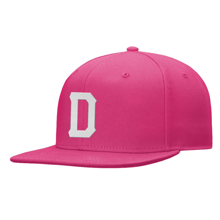 Custom Pink White Snapback Hat