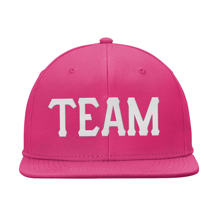 Custom Pink White Snapback Hat