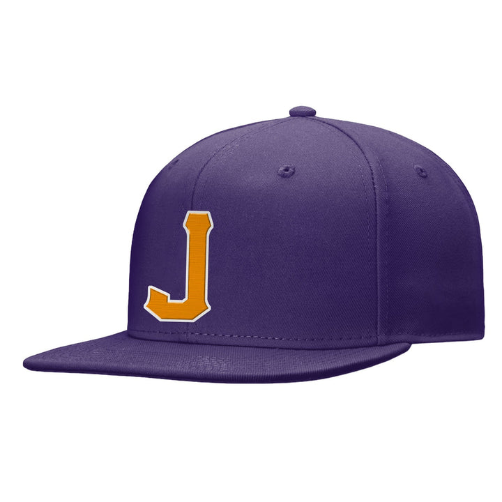 Custom Purple Yellow And White Snapback Hat