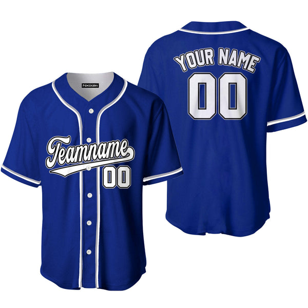 Custom Royal Blue White Gray Custom Baseball Jerseys For Men & Women