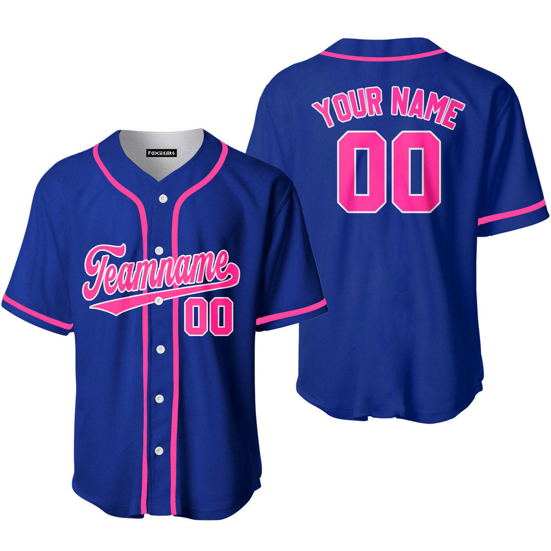 Custom Royal Pink Custom Baseball Jerseys For Men & Women