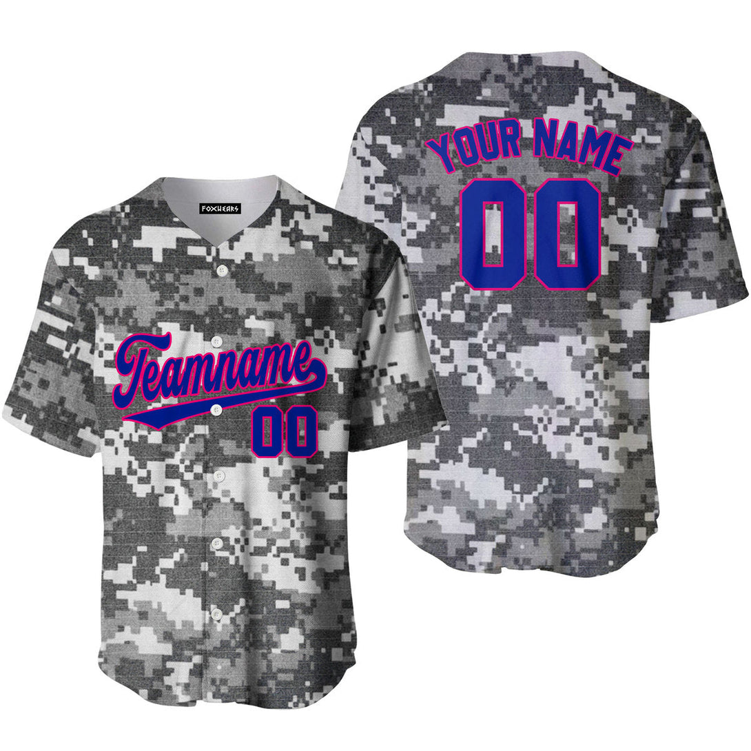 Custom US Army Camo Style Navy Cream Baseball Jerseys For Men & Women