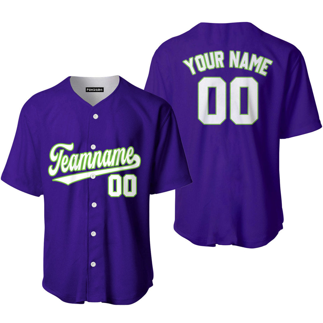 Custom White And Purple Custom Baseball Jerseys For Men & Women