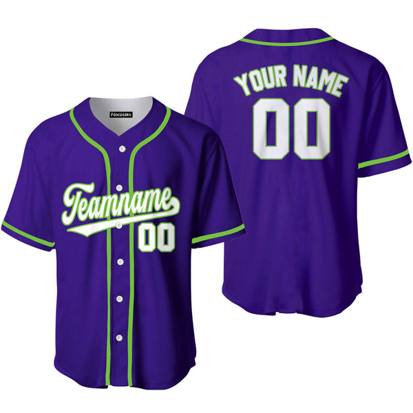 Custom White And Purple Custom Baseball Jerseys For Men & Women