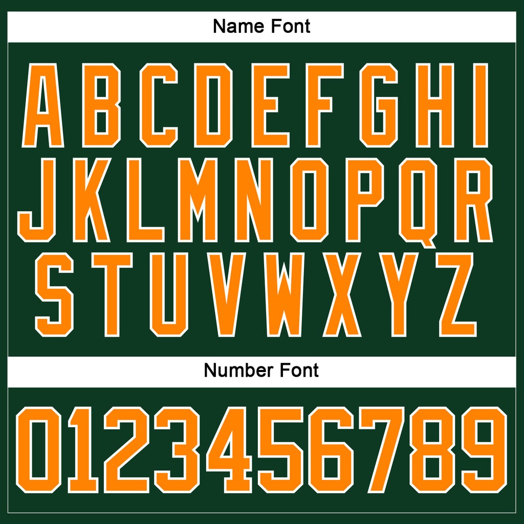 Custom Green Bay Orange-White Neck Hockey Jersey For Men & Women