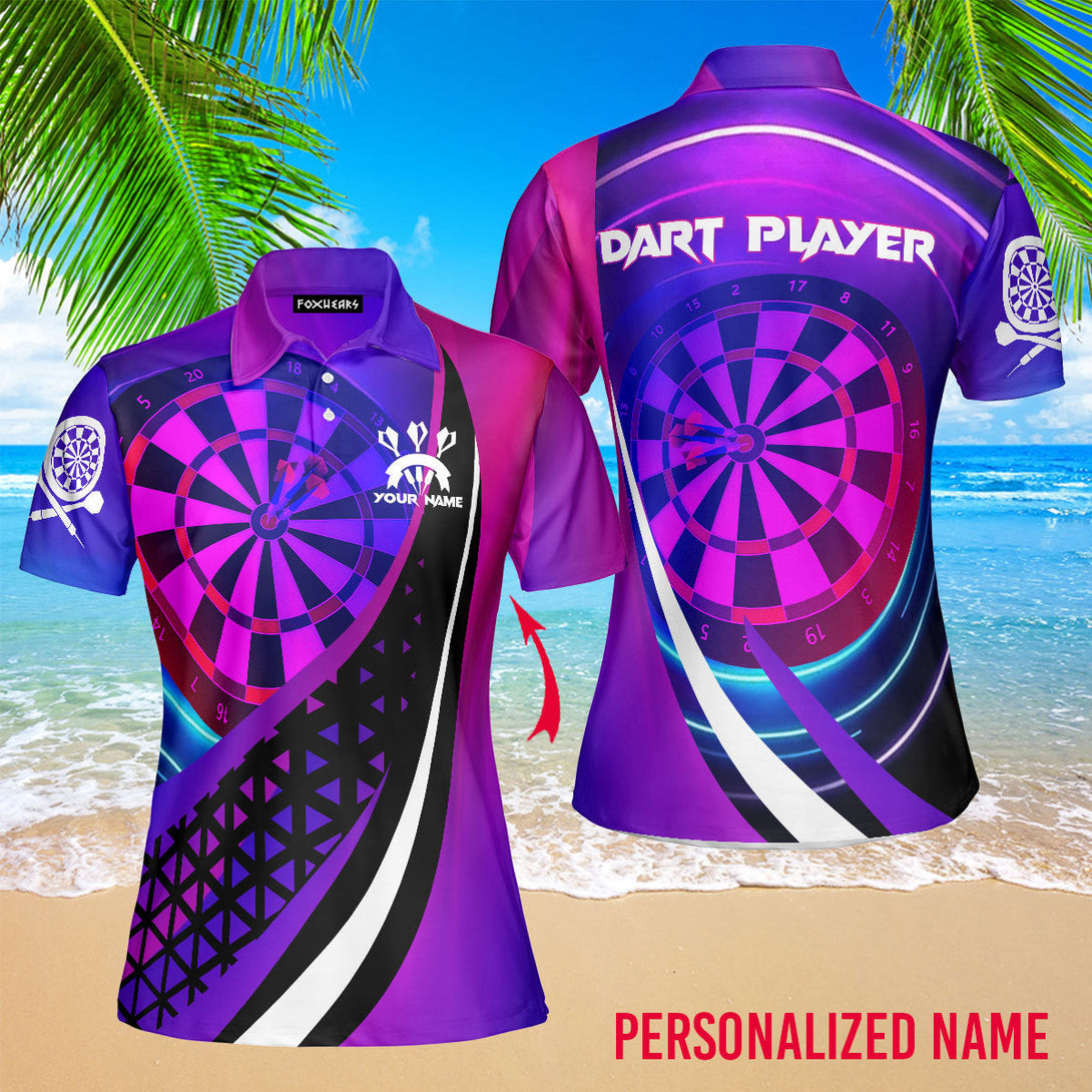 Dart Board Sexy Neon Color Custom Name Polo Shirt For Men & Women PN1702