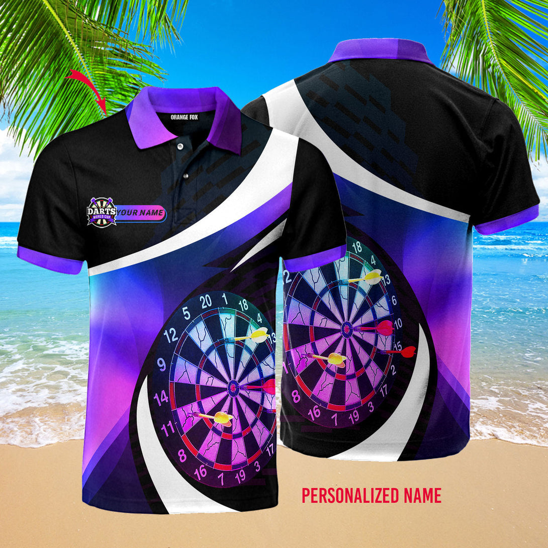 Dart Board Sexy Neon Color Custom Name Polo Shirt For Men & Women PN1708