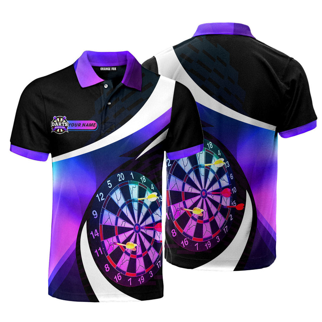 Dart Board Sexy Neon Color Custom Name Polo Shirt For Men & Women PN1708