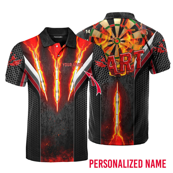 Dart Fire Custom Name Polo Shirt For Men & Women PN1691