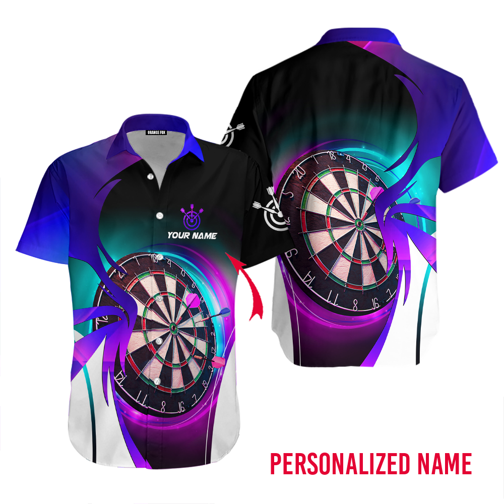 Dart Neon Sexy Hawaii Shirt Custom Name Hawaiian Shirt For Men & Women