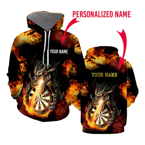 Darts Dragon Custom Name Hoodie For Men & Women