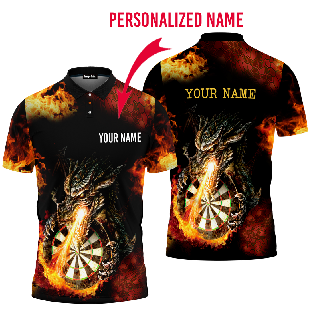 Darts Dragon Custom Name Polo Shirt For Men & Women PN1216